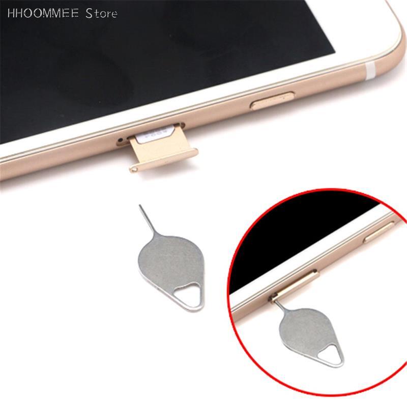 10 Buah/Set untuk Alat Kunci Pin Pelepas Baki Kartu Sim Jarum Baja Tahan Karat untuk iPhone iPad Samsung untuk Huawei Xiaomi