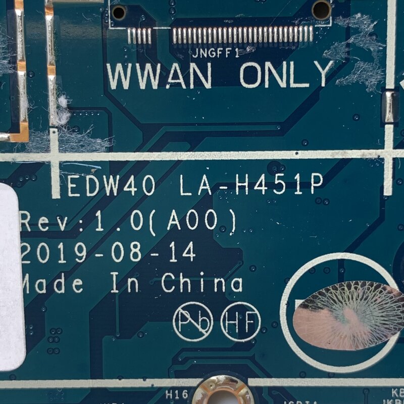CN-0M8T87 0M8T87 M8T87 Mainboard Dành Cho Dành Cho Laptop DELL 7490 Bo Mạch Chủ EDW40 LA-H451P Với SRGKW I7-10510U CPU N17S-G2-A1 100% Làm Việc