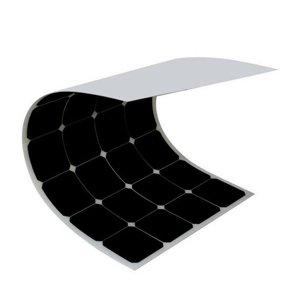 لوح شمسي رقيق مرن عالي الكفاءة 100 وات 18 فولت