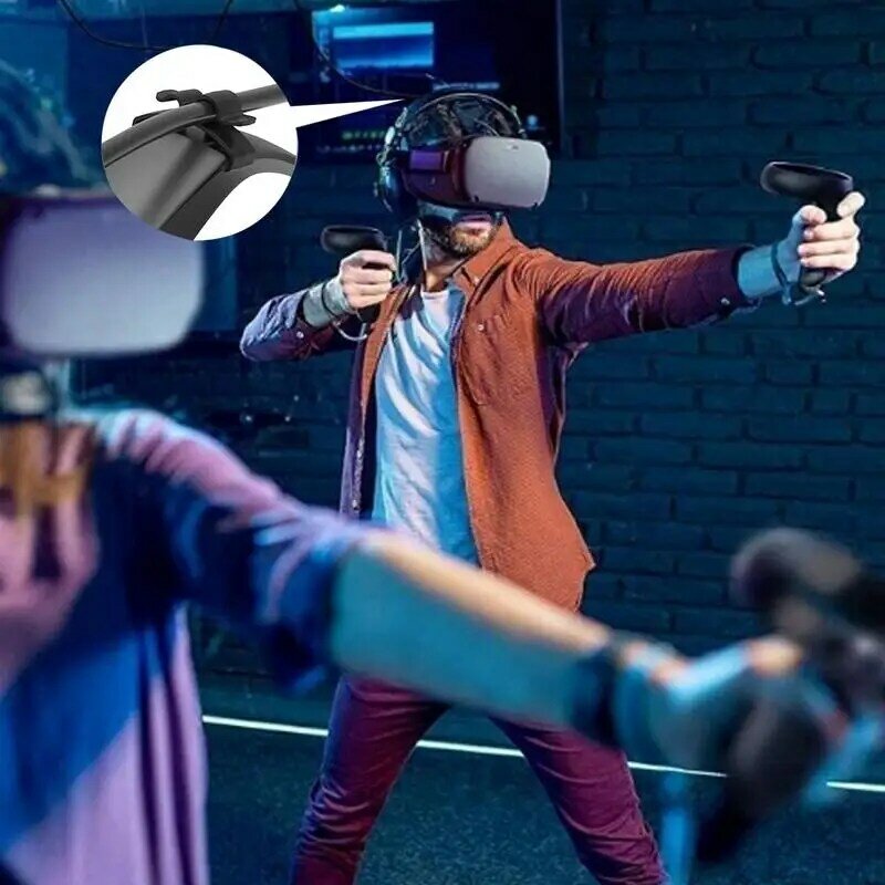 สายรัดด้าย2ชิ้นสำหรับ Oculus 1/2 Link VR สายหูฟัง VR อุปกรณ์เสริมสายเคเบิ้ล
