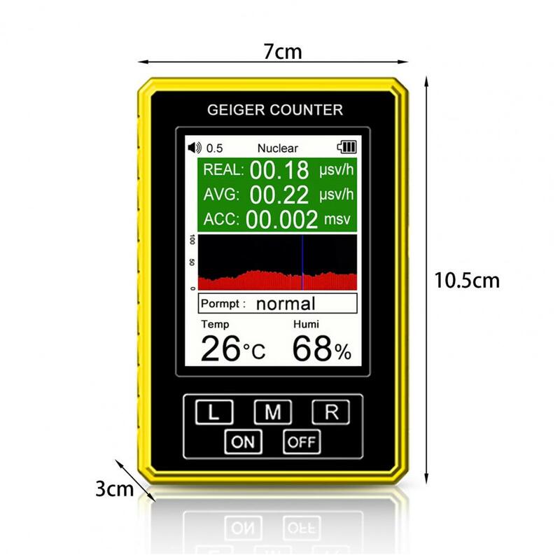 XR3 Pro BR-9C Geiger Detector 4 In 1 Betas Gamma X-rays Personal Dosimeter Marble Detectors Ensure Safety For Family Life