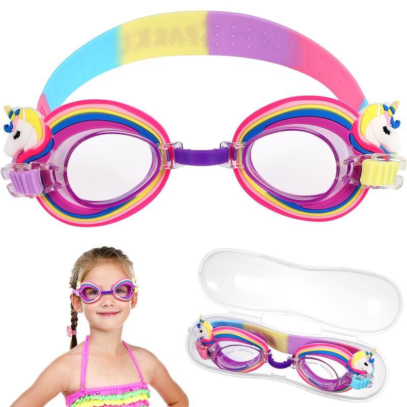 Occhialini da nuoto impermeabili antiappannamento UV bambini lenti colorate professionali occhiali da vista per bambini occhiali da nuoto occhiali Gafas