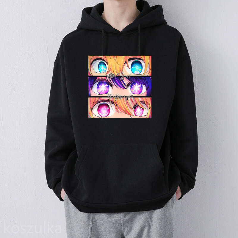 2023 Schattige Anime Oshi No Ko Print Vrouwen Hoodies Harajuku Capuchon Causale Pullover Sweatshirt Hiphop Tops Kleding Streetwear