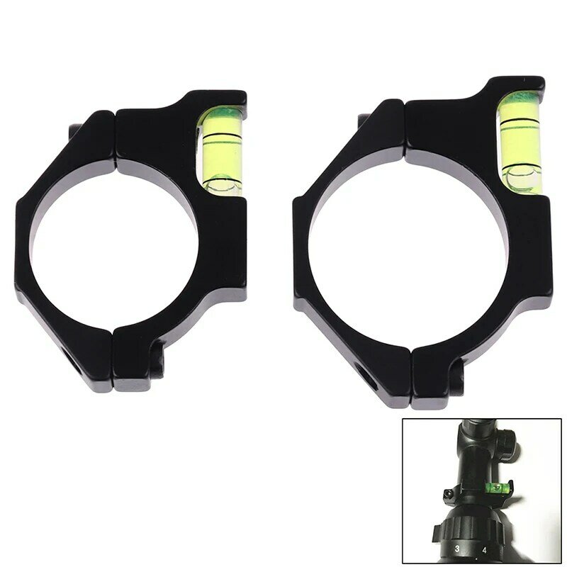 25.4mm/30mm Ring Adapter Bubble Level For Sight Balance Pipe Clamp Bracket For Scope Hunting Riflescope Hunting Gun Accessory