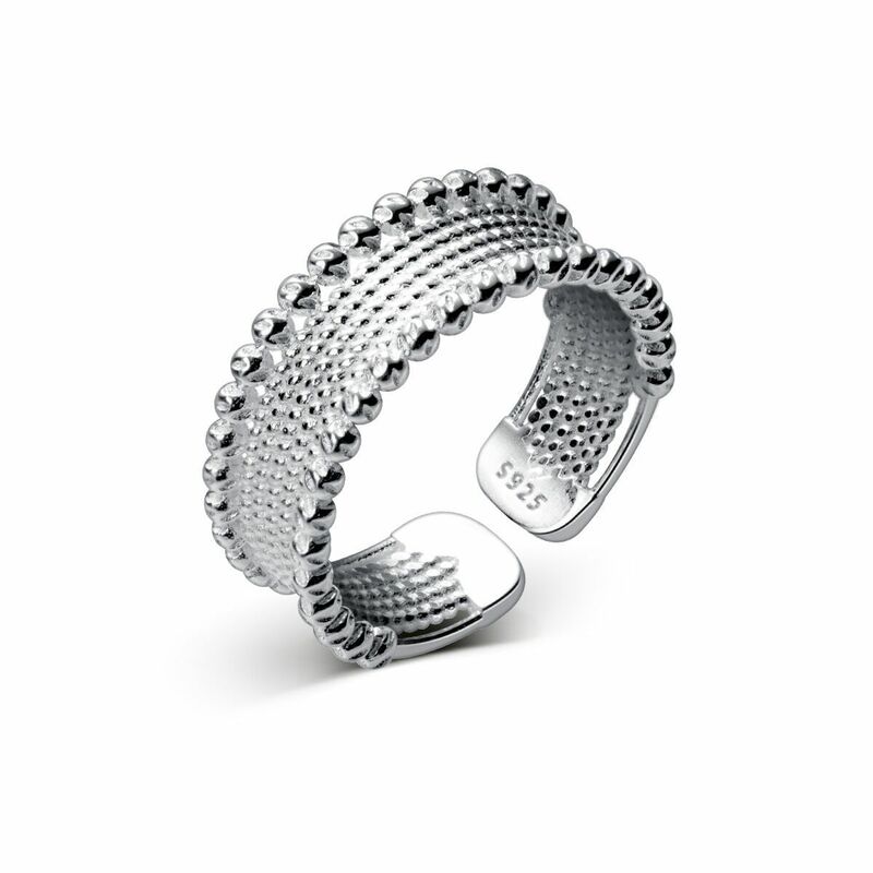 Oryginalny 925 Sterling Silver Vintage szerokie pierścienie dla kobiet Counple ślub zaręczyny srebrny kobiet Vintage pierścień biżuterii