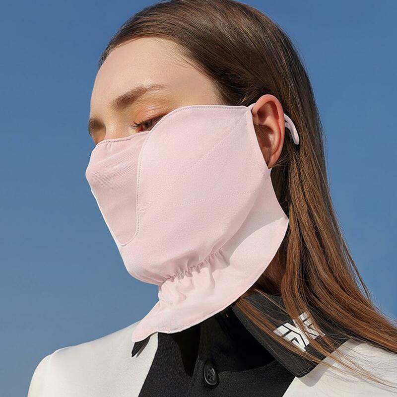 Écharpe respirante Ice InjFace pour sports de plein air, masque facial anti-UV, écharpe de tête avec structure réglable, conduite, équitation, randonnée, chasse
