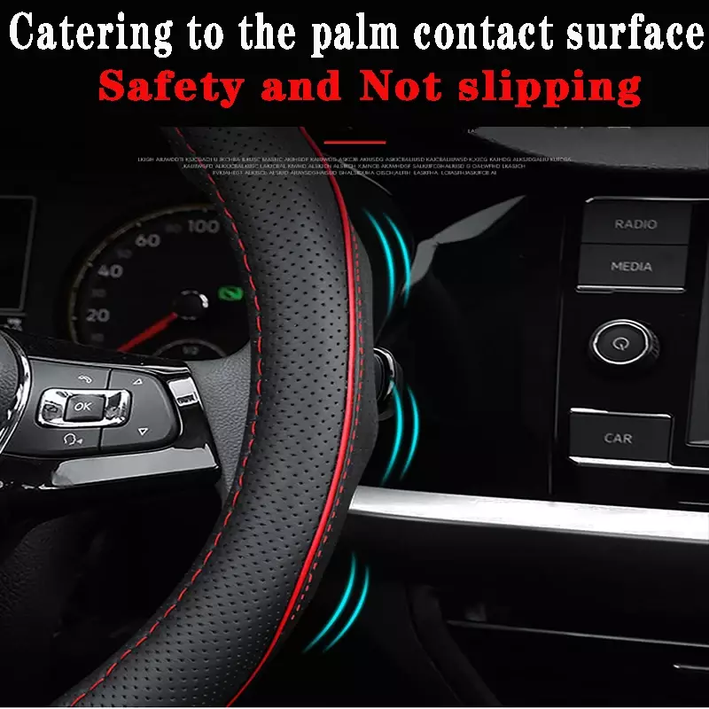 Car Steering Wheel Cover for DFSK Dongfeng Glory 580 PRO Glory 500 ix7 S560 ix5 580 330 330S S370 2015 - 2024 Auto Accessories