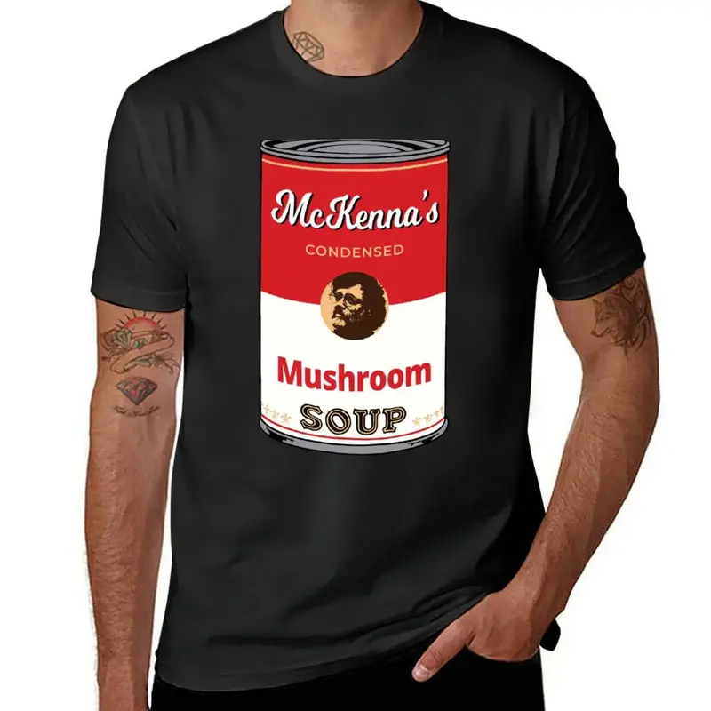 Terence Mckenna-Camiseta de sopa de setas para hombre, tops de talla grande, animal prinfor, ropa