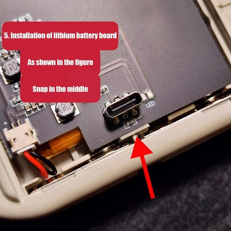 Batería recargable de litio para Nintendo Game Boy GB, USB-C de 2500mAh, DMG, R0J3