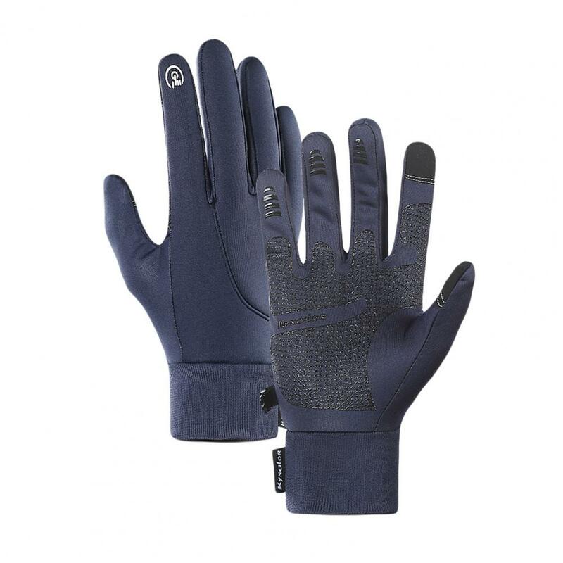 1 para rękawice na śnieg ciepłe termiczne wygodne w noszeniu amortyzujące rękawice rowerowe z ekranem dotykowym dla sportu
