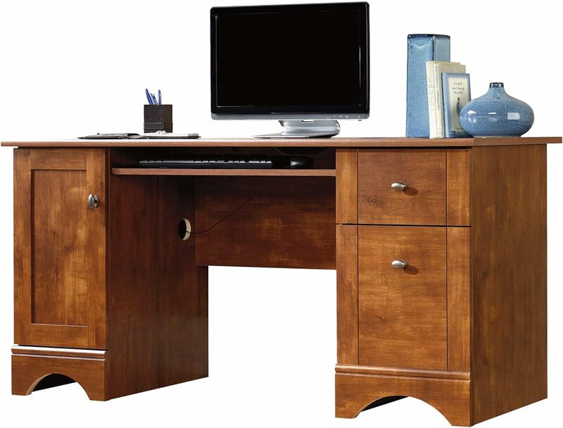 Sauder Computer Desk, Brushed Maple finish