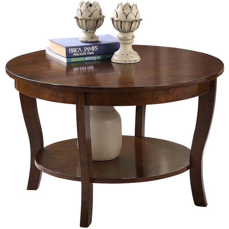 Coffee Table, Traditional American Round Coffee Table, Coffee Table