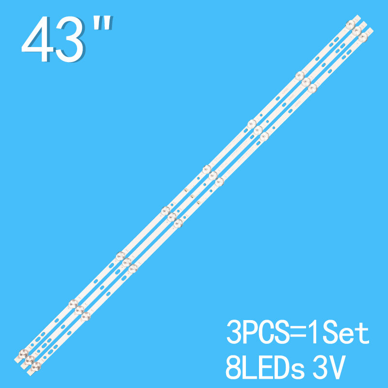 Bande de rétroéclairage LED pour ZN-43C08C-3 90619- V2.4-OS