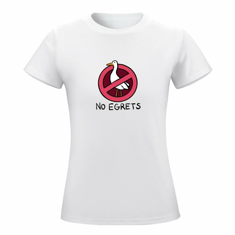No Egrets T-shirt summer top cute tops plus size t shirts for Women loose fit