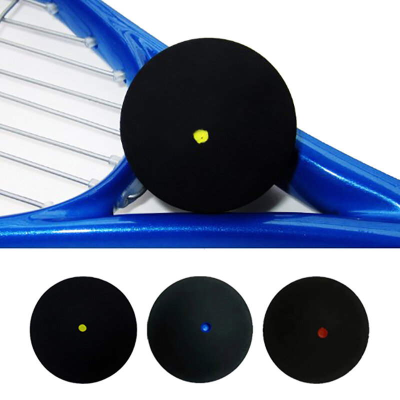 Bola de Squash de goma profesional para raqueta de Squash, Bola de punto rojo y azul, velocidad rápida para principiantes o accesorios de entrenamiento