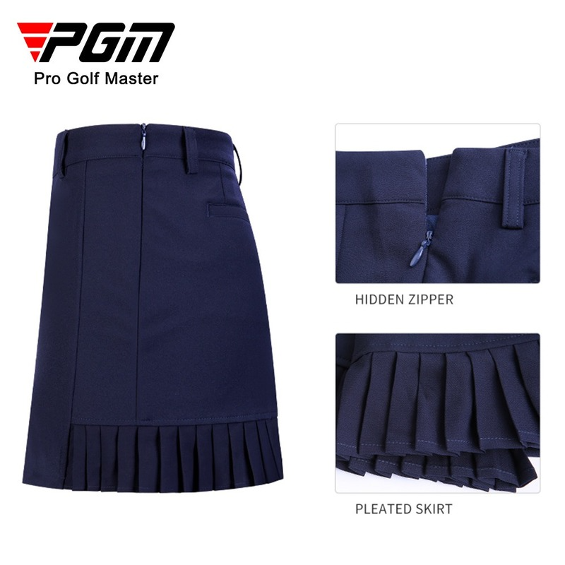 Женская короткая юбка для гольфа PGM, женская летняя дышащая Спортивная эластичная одежда для девушек, плиссированная юбка, женская одежда QZ074