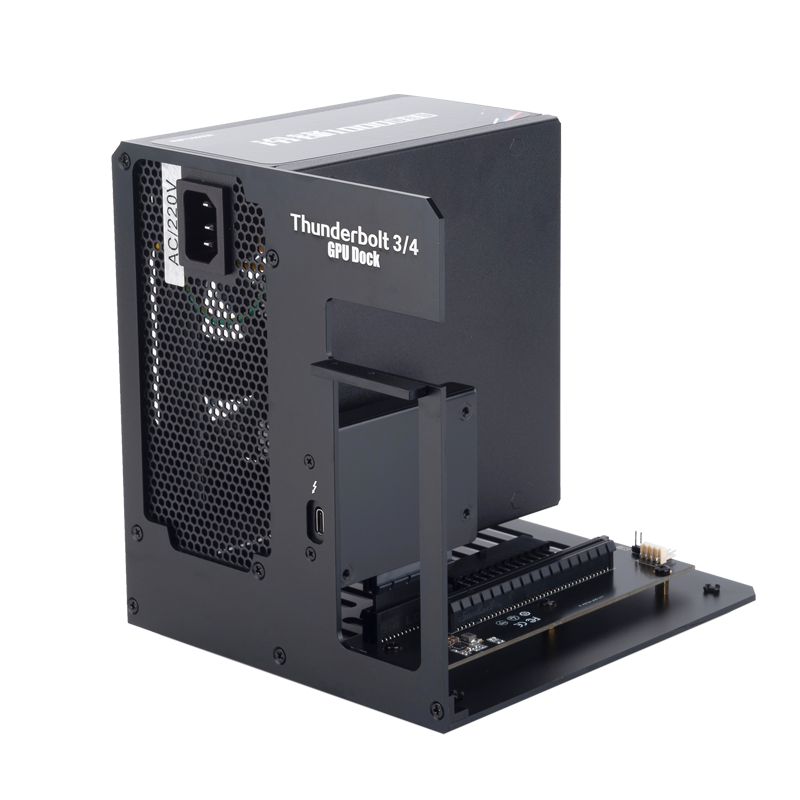 Egpu Thunderbolt 3/4กับ PCIe กราฟิกการ์ดขาตั้งภายนอกโดย7900XT/rtx4090แหล่งจ่ายไฟ ATX สามารถติดตั้งได้