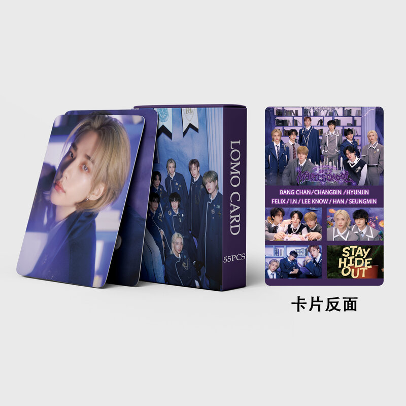 Tarjetas Lomo Kpop de 55 piezas, tarjetas de álbum de alta calidad para colección de Fans, postales, sesión fotográfica, regalo para fanáticos