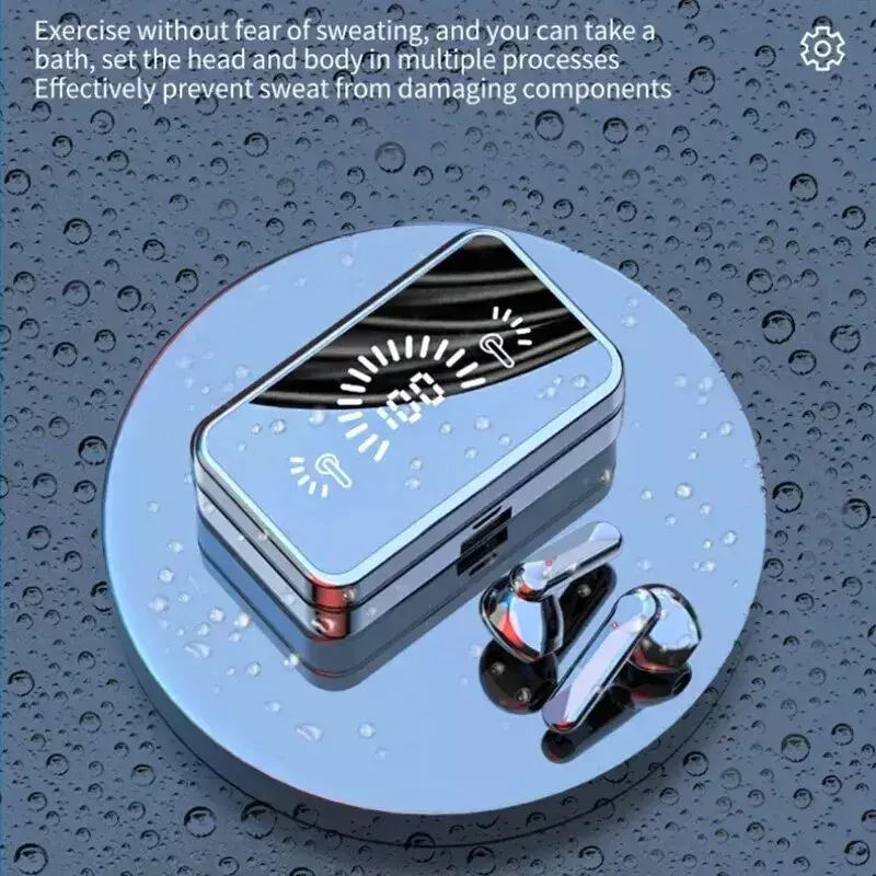 HiFi TWS bezprzewodowy zestaw słuchawkowy Bluetooth z skrzynka do ładowania redukcją szumów LED słuchawki douszne z mikrofonem słuchawki bezprzewodowe słuchawki Bluetooth
