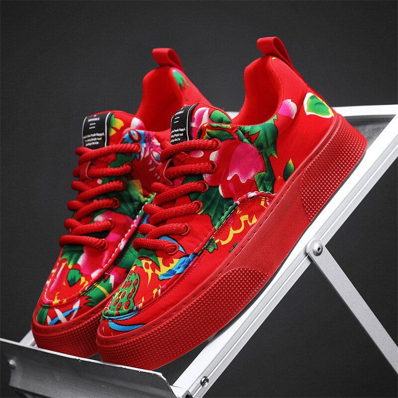 Scarpe da tavola di tela comode nuove da uomo di lusso primavera autunno 2024 edizione coreana tendenza moda scarpe sportive Casual versatili