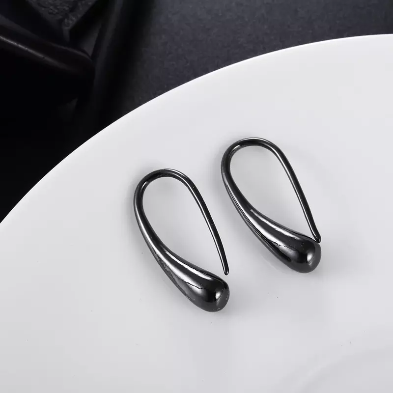 Neue heiße Verkauf Sterling Silber Ohrring hochwertige Mode Frau Schmuck Wasser tropfen Ohrringe Haken Weihnachts geschenke