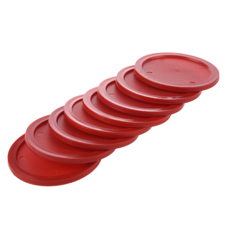 Set Air Hockey rosso (8 pezzi. Disco da Hockey ad aria da 63mm)