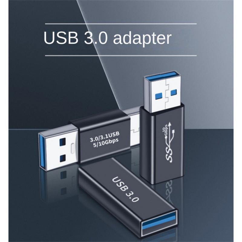 Adaptateur USB 3.0 Type A mâle vers femelle, connecteur de prise, double couremplaçant mâle et femelle, 5Gbps, 1 pièce, 2 pièces, 3 pièces