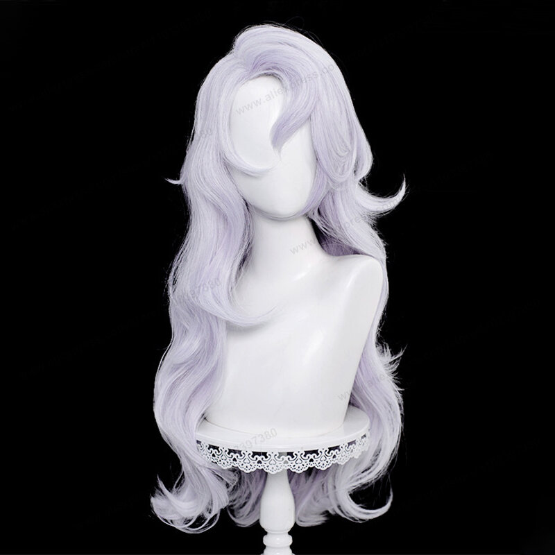 고조 사토루 여성 코스프레 가발, 실버 보라색 머리, 애니메이션 가발, 내열성 합성 가발, 70cm 길이