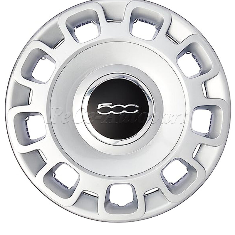 For Fiat 500 New 133mm Hubcap Wheels Centre Hub Caps 68078419AC 68078421AC 51884863 Silver/Red Dust Cover