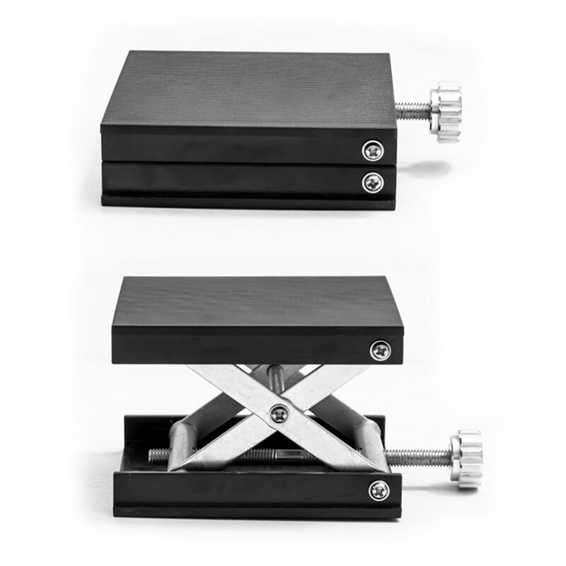 Tinggi dapat disesuaikan Router pengangkat Platform Lab percobaan piring berdiri rak meja Lab portabel Jack Lift meja berdiri Manual