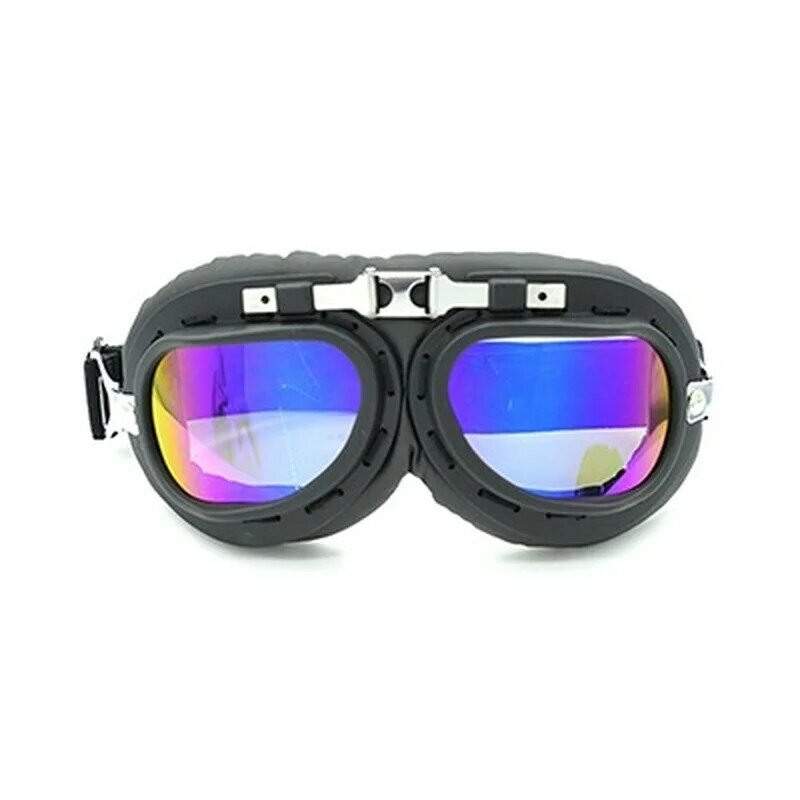 Gogle okulary kask Pilot skuter Retro Moto na świeżym powietrzu motor terenowy okulary przeciwsłoneczne do jazdy Retro Vintage Off-Road Gafas maska narciarska
