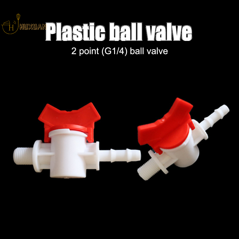 Control Valve Water Tank Connector Plastic Shut Off Valve Tube Aquarium Air Pump Hose Connector Plastic Fixed Ball Valve