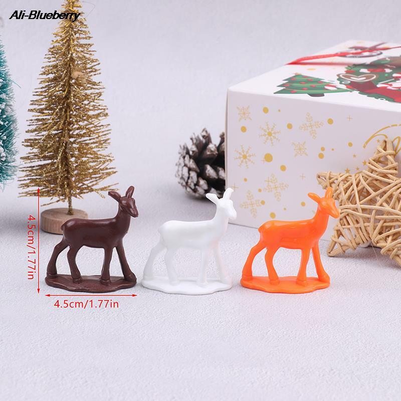 Miniaturowy domek dla lalek Baby Deer Toy domek dla lalek łoś bożonarodzeniowy ozdoby akcesoria do dekoracji
