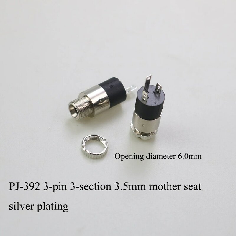1PCS 3.5MM PJ-392 A 3640 399 341 342M 301 Stereo Female Socket Jack With Screw 3.5 Audio Video Headphone Connector