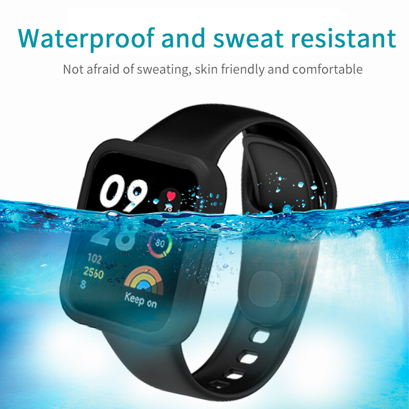 Silicone Case for Redmi Watch 3 Active Protection Shell Bracelet Replacement Strap for Xiaomi Redmi Watch3 Lite Protective Cover
