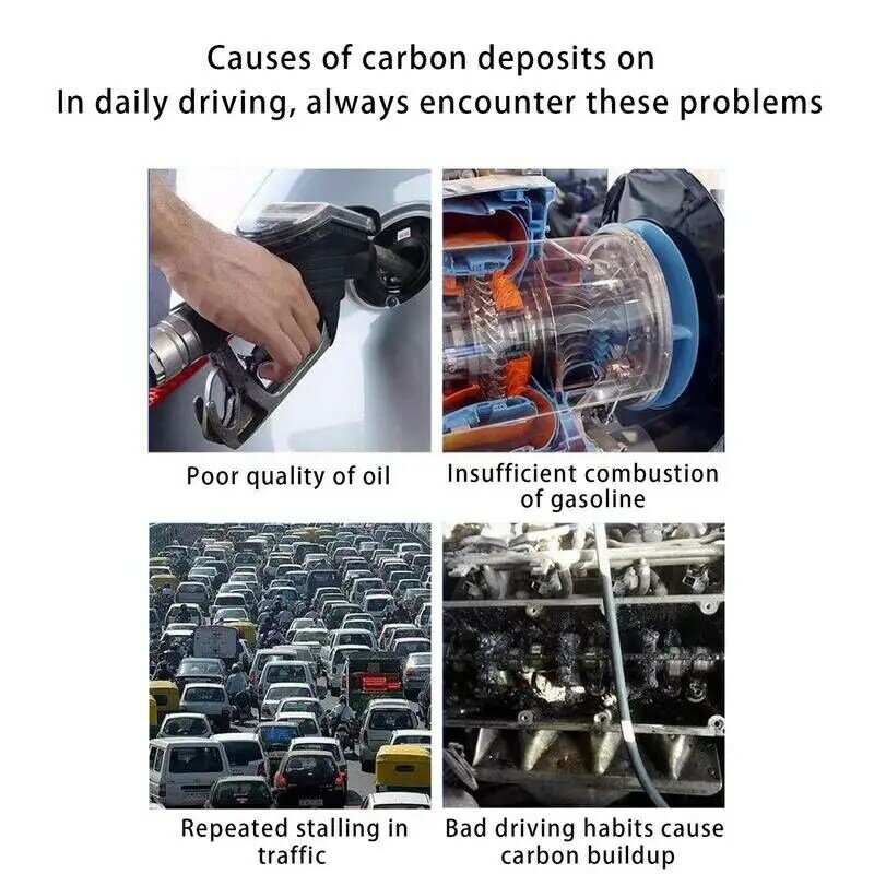 60ml Kraftstoffs parer Auto Kraftstoff Schatz Benzin Additiv entfernen Motor Kohlenstoff ablagerung sparen Benzin erhöhen Leistungs additiv in Öl