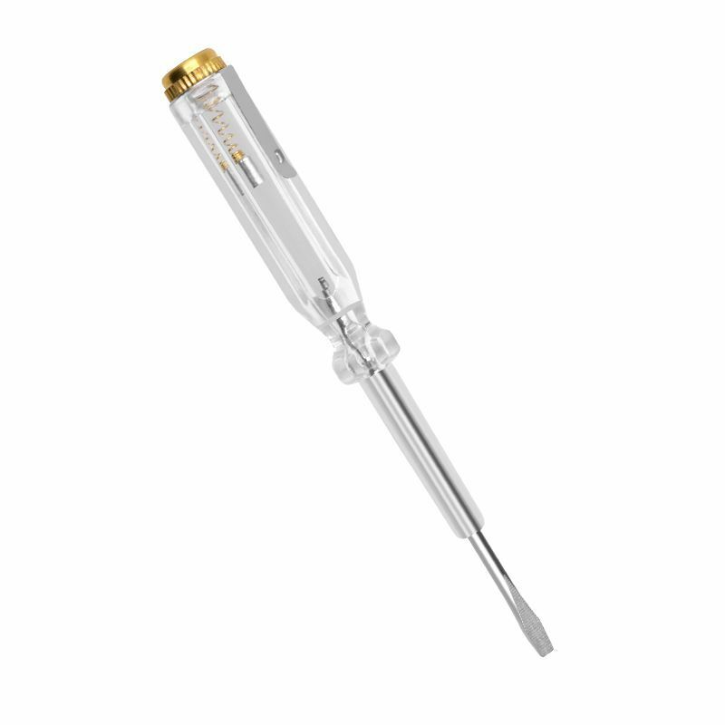 Bolígrafo de medición de tipo de contacto con abrazadera para electricistas domésticos, Destornillador plano de doble uso de inducción para bolígrafos medidores