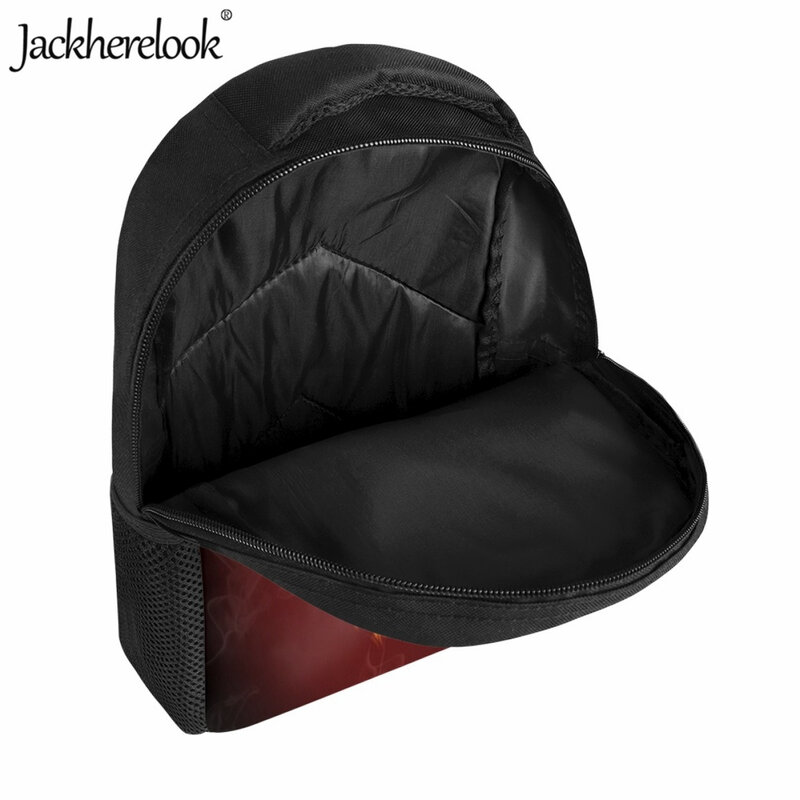 Jackherelook Kids New School Bag Fashion Cartoon Basketball Flame 3D Printing Book Bags for Kindergarten Kids Travel Backpacks