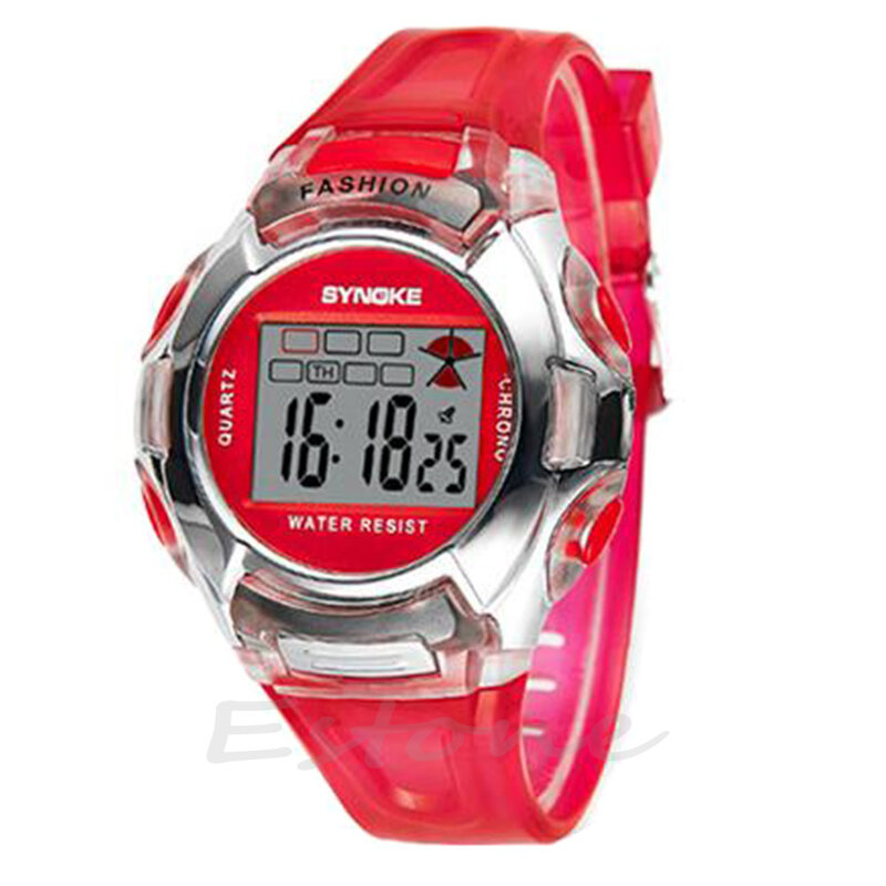 Водонепроницаемые многофункциональные спортивные электронные цифровые наручные часы для детей, мальчиков и девочек
