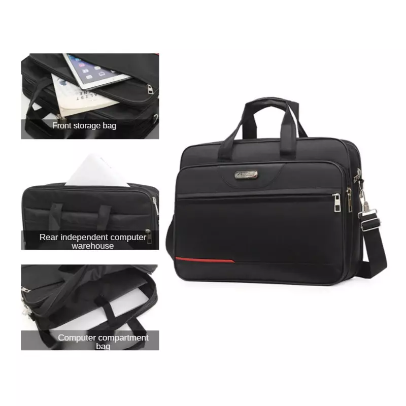 Maleta de Negócios Masculina, Weekend Travel Document Storage Bag, Laptop Proteção Bolsa, Material Organizer, Bolsa Acessórios, Itens