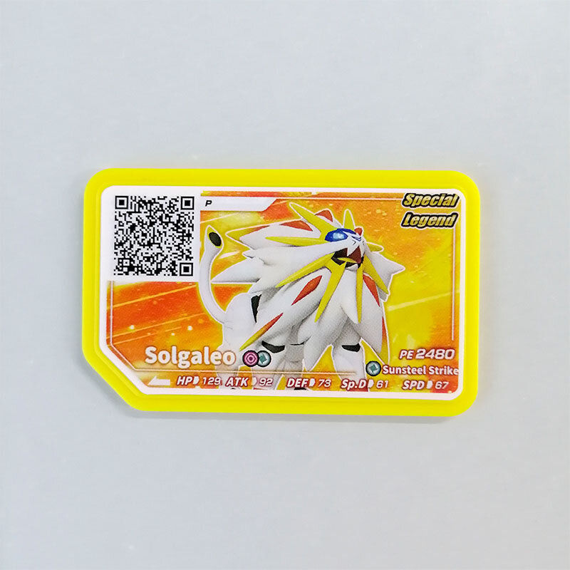 Pokemon Gaole Disks juego Arcade especial Kyurem Reshiram tarjetas QR Palkia Dialga campaña Ga ole Giratina Legend regalos para niños