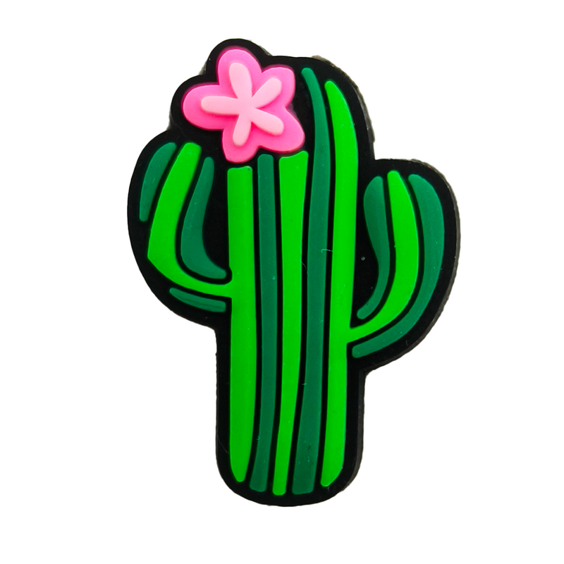 1 pz divertente farfalla ciondoli per scarpe Cactus lecca-lecca cuore rosa scarpe decorazione arcobaleno accessori per scarpe
