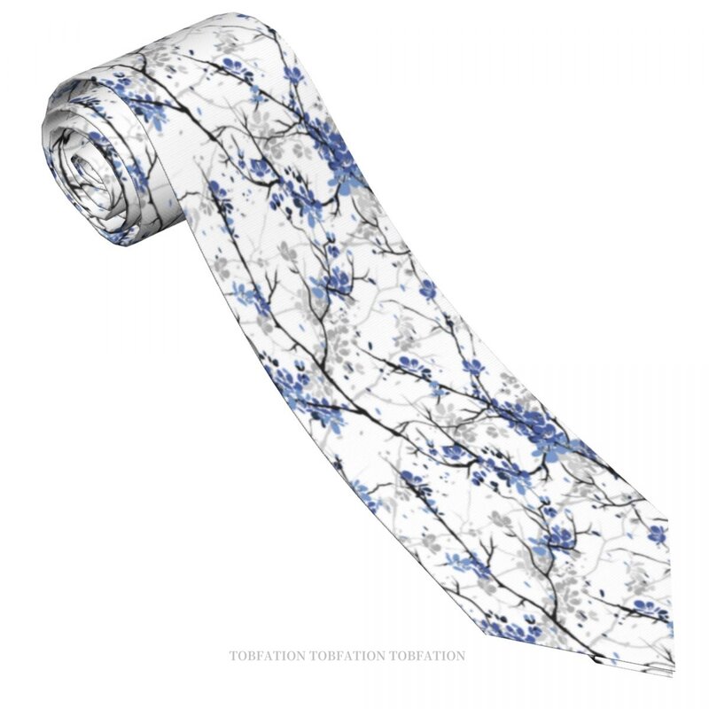 Digital Textile Classic Men's Printed Polyester 8cm Width Necktie Cosplay Party Accessory