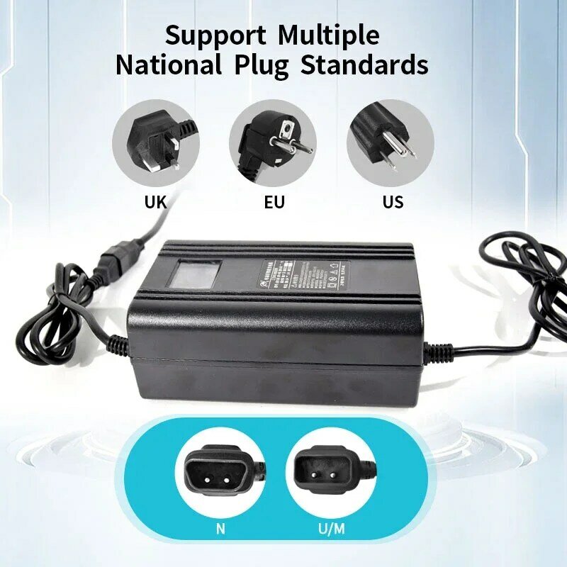For Niu Nqi NQis N1 N1S U1 U1S Uqi Uqis Mqi Mqis 60V 6.5A  9.5A Lithium Battery Fast Charger