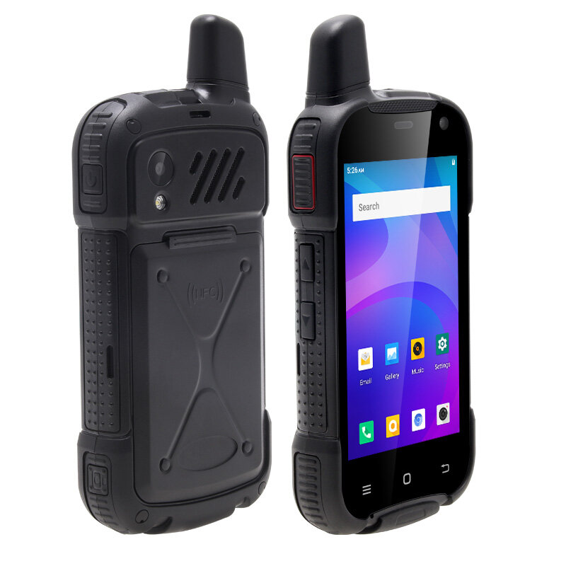 UNIWA F100 GPS NFC 4G Zello Walkie Talkie Phpne Android 10 Radio z połączeniami telefonicznymi 4-calowy ekran dotykowy IPS