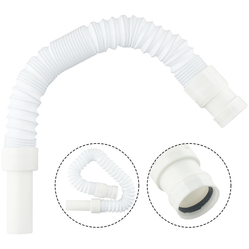 Kitchen Sewer Pipe Flexible Bathroom Sink Drains Downcomer Hose Waste Pipe Overflow Pipe Waste Pipe Trap Connector