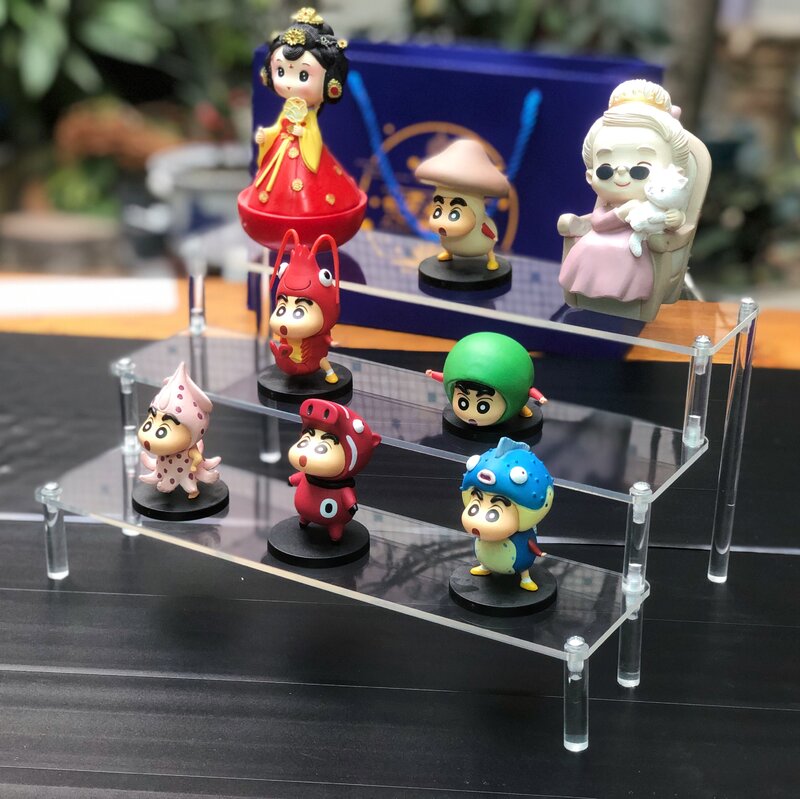 Espositore in acrilico trasparente per figure di Anime organizzatore di scaffali per Cupcake supporto per dessert espositore per gioielli supporto per profumo