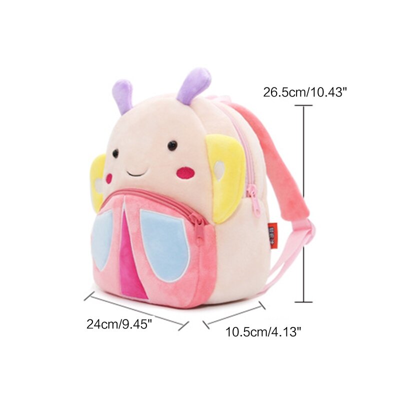 Boy Girls Plush Rucksack Cartoon Mini Backpack Travel School Daypack Children Schoolbag