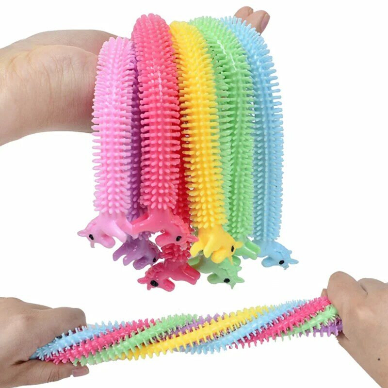 1 stücke Zappeln Spielzeug Wurm Nudel Stretch-String Seil Anti Stress relief Spielzeug für erwachsene String Zappeln Autismus Vent Spielzeug zufällige Farbe