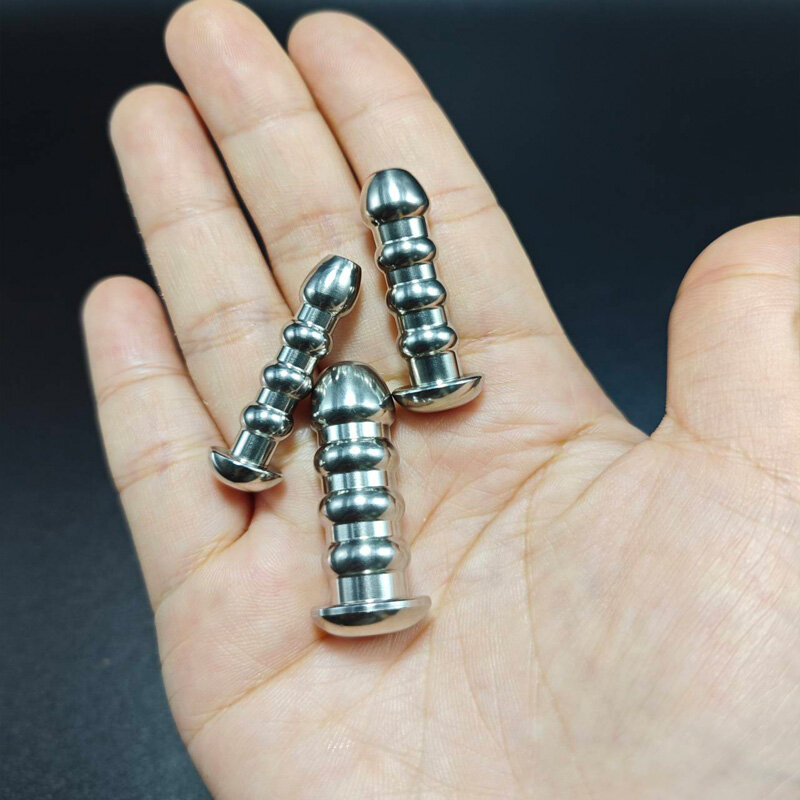 Male Stainless Steel Urethral Plug Urethral Dildo Sounding Penis Plug Urethra Stimulate Dilator Masturbation Rod Sex Toy for Men